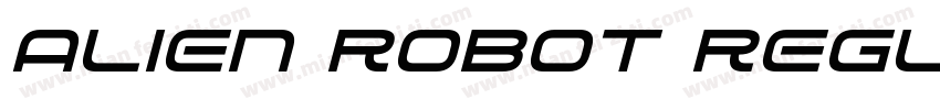 Alien Robot Regular字体转换